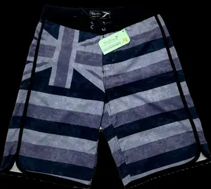 Wailoa “Grey Hi Flag” Board Shorts