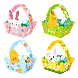 Easter Basket Stuffer for Kids & Teens - 3D Shaped Bunny/Egg/Chicken Gift Box with Handle.Perfect for Egg Hunt, Candy Storage & Party Favors.Cute & Reusable! # EasterBasketStuffers