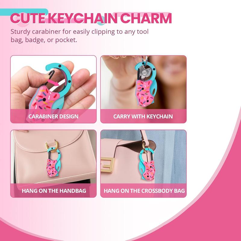 Mini Folding Gift Knife with Keychain, 1.34 Inch Blade for Everyday Carry, Compact Utility Cutter Tool