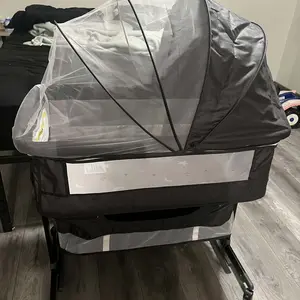 Baby Bassinet, Baby Basinet Bedside Sleeper, Easy to Fold Portable Crib Side Bassinet new Style Girl/boy bassinets