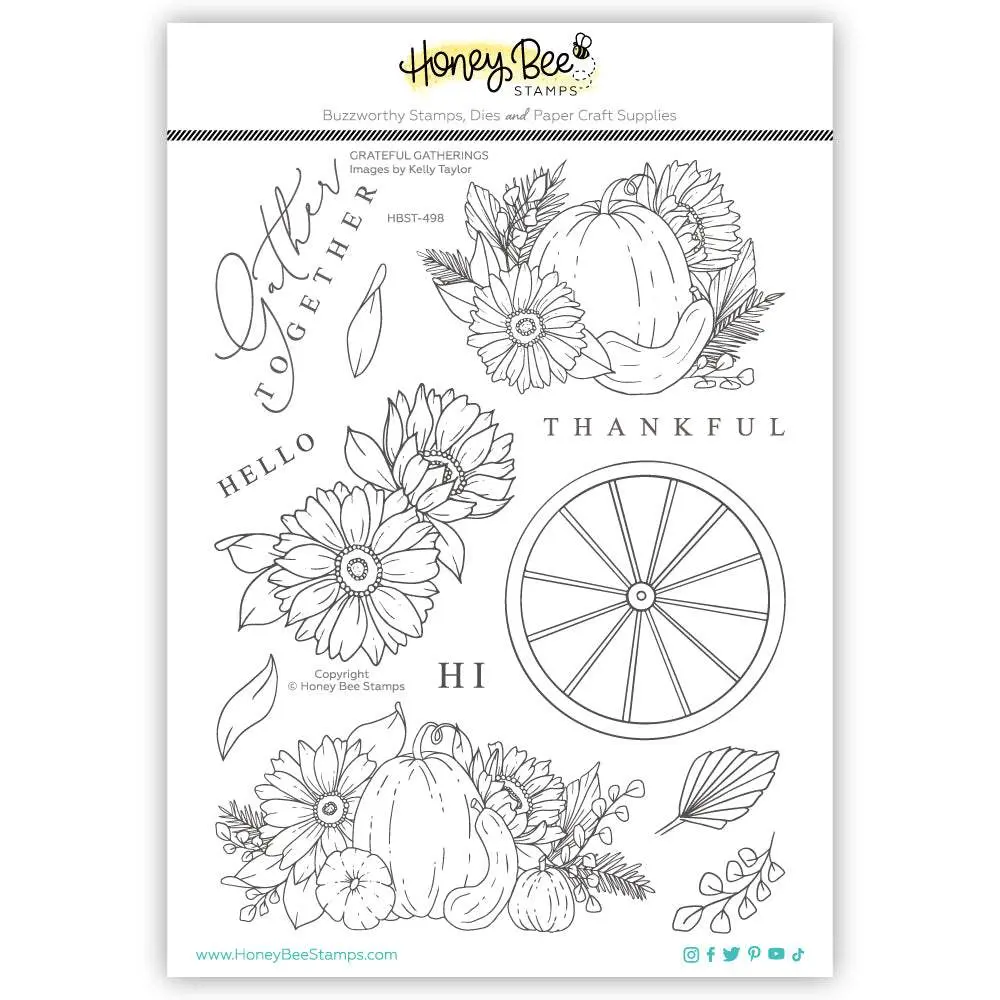 Honey Bee Stamps - Clear Stamps - Grateful Gatherings