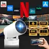 HY300Pro+ Projector with 8K Decode 290ANSI Auto Keystone Correction Built-in 5W speaker Dual BT5.4 Android 14 Native 1280*720P for Home Cinema Portable Movie Theater #TechVibes