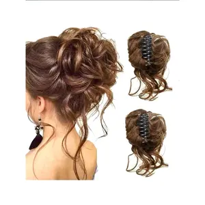 Elegant Claw Clip Hair Piece, Natural Messy Bun Style, Suitable for Thick & Thin Hair, Perfect for Women and Girls