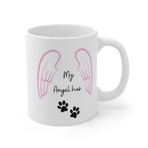 Pet Guardian Angel Wings Religious Spiritual Animal Pet Lover Memorial Keepsake Gift Mug
