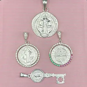 925 Sterling  Silver St Benito pendants/ Dijes de San Benito differentes estilos