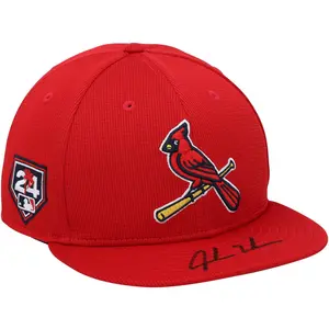 Jordan Walker St. Louis Cardinals Autographed 2024 Spring Training Cap - Fanatics Authentic Certified