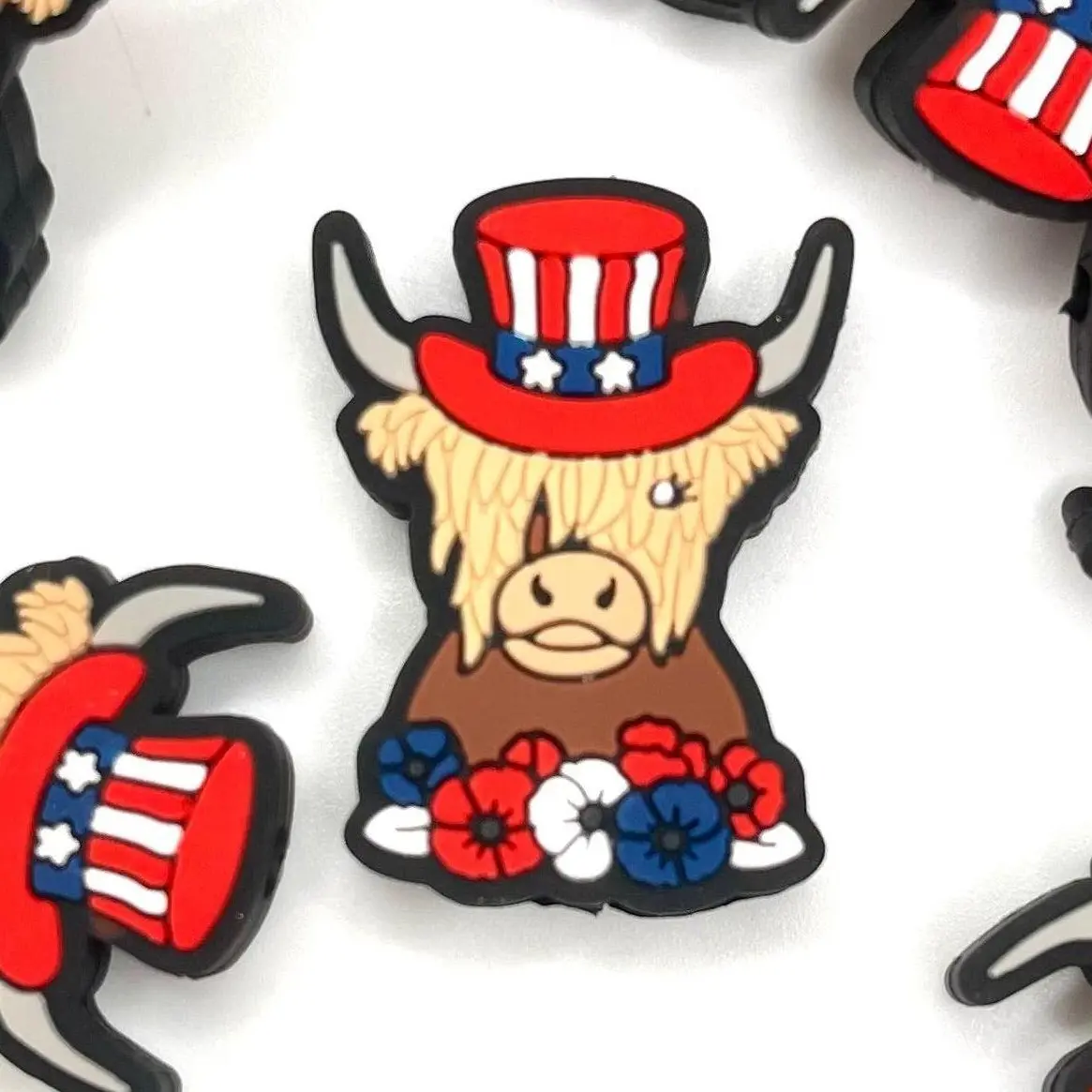 1pc Made in America Silicone Focal Beads - Western Theme Crafting & Beading Supplies