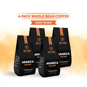 Arabica Cau Dat – 100% Arabica Whole Bean Coffee (4.4 lb/4 Pack)