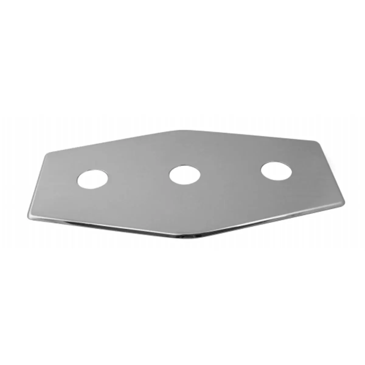 212 MAIN 3-Hole Electrical Remodel Plate - Polished Chrome Finish, 13 in, Three Holes