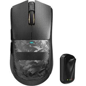 X11Ultra 8K Carbon Fiber  Gaming  with 42000 DPI-PAW3950 MAX Sensor-63g Lightweight,Nordic 54L15 MCU Chip,Wired/BT/2.4Ghz,100 Million Clicks,Programmable for FPS(Black+Tape)