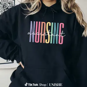 Comfort Fit CNA Hoodie – Certified Nursing Assistant Long Sleeve Medical Shirt