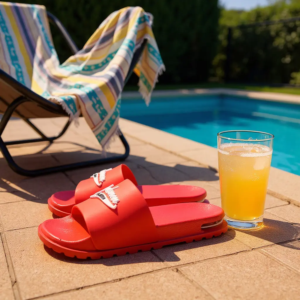 Marksmen Sport Slides - Unisex Air Slides with Air Bubble Cushioning & Extra Traction Soles for Summer Pool Beach Home Wear - Flipflop
