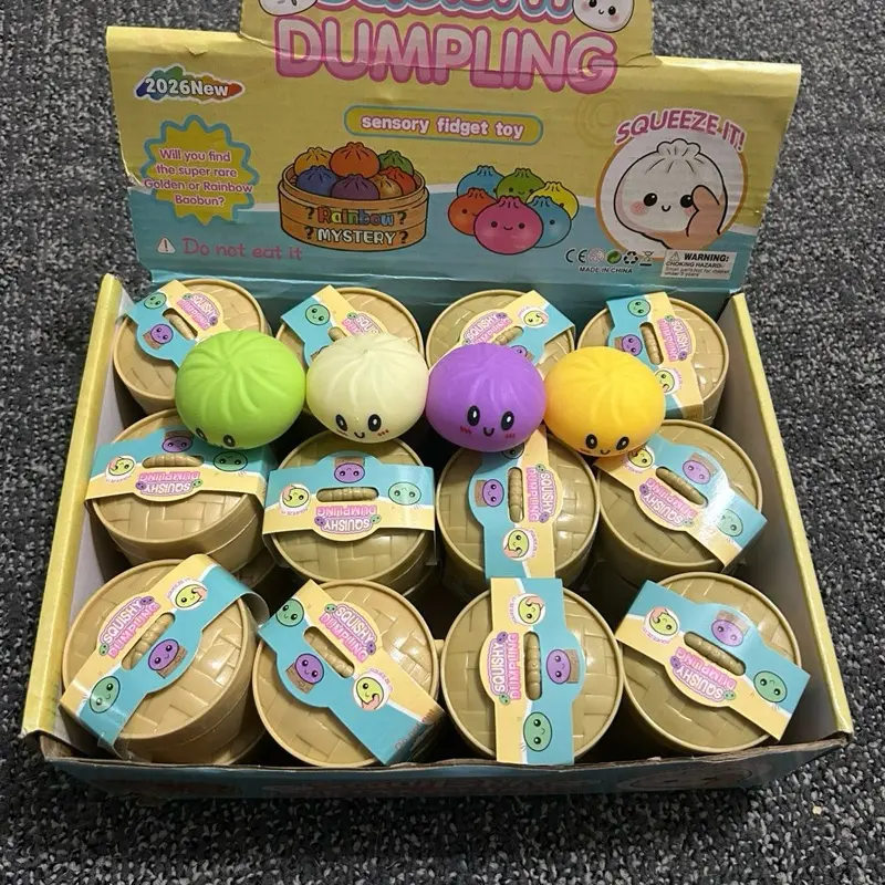4pc Mini Dumplings 2 inch Size Stress Relief Viral Trending Soft Squishy Dumpling