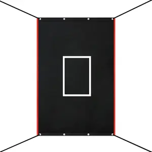 Batting Cage Backstop Vinyl Backstop Heavy Duty Baseball Batting Cage Backdrop and Net Saver for Baseball Softball Hitting Pitching
