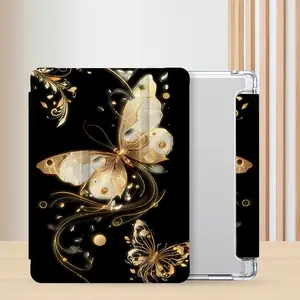 Butterfly Pattern Tablet Case, Tablet Protective Cover with Pen Slot, Tablet Protector for iPad Air 3rd, Samsung, Huawei Matepad, Lenovo Tab, Mi, Tablet Casing
