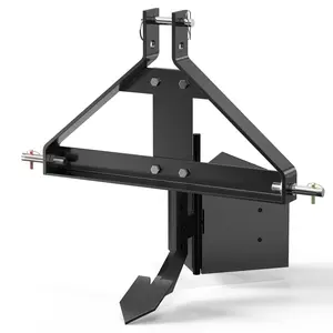 Middle Buster for Category 1, 3 Point Quick Hitch Tractors, Heavy Duty Steel Furrowing Plow, Black