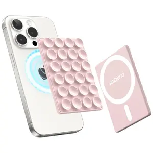 Silicone Octo Cup Buddy Sticky Grip Holder for iPhone - Magnetic Suction Phone Mount for MagSafe Case - Smartphone, Accessories