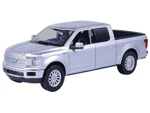 2019 Ford F-150 Limited Crew Cab Pickup Truck Metallic Silver (Timeless Legends) Diecast 1:27 Scale Model - Motormax 79364SIL