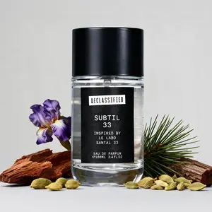 Declassified Subtil 33 Long-Lasting Woody Spicy Perfume 100ml Unisex Eau de Parfum with Cardamon Orris Musk Cedarwood & Sandalwood