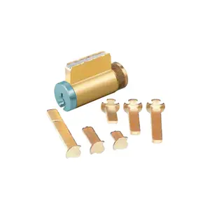 ILCO 15995 Key-In-Knob Cylinder Lockset - 5-Pin, Yale 8 Keyway, Keyed Differently (KD), 26D, Satin Chrome, Grade 1, Brass Deadbolt Compatible, Brass Cylinder