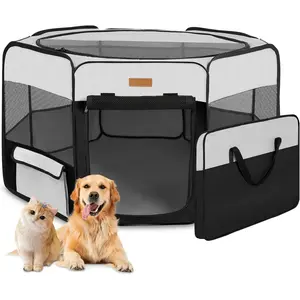 Playpen, Portable Pet Play Pen for , Puppies, Rabbits, Chickens, Foldable Large-Capacity Pet Tent for Indoor/Outdoor Travel Camping
