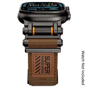 Nylon Sport Band for Apple Watch Ultra 3/2/1 -Military-Grade Durable & Sweatproof withStainless Steel Connector- Fits Series 11-3/SE(42mm/44mm/45mm/46mm/49mm) -  (Watch Not Included)