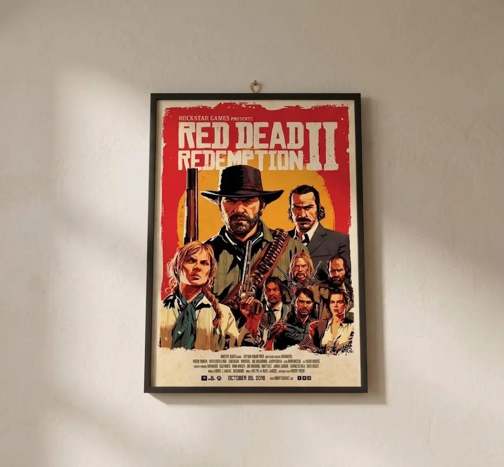Red Dead Redemption 2 Movie Poster - RDR2 Gang Wall Art