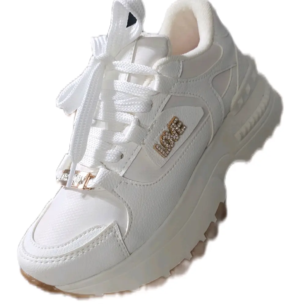 LOLITA White High-Top Sneakers with Velcro Straps & Comfortable Sole for Everyday Wear - Versatile Design for All-Day Comfort Highcut Shoes Soled Shoes Sneakers Trainers Casual Sneaker Trainer