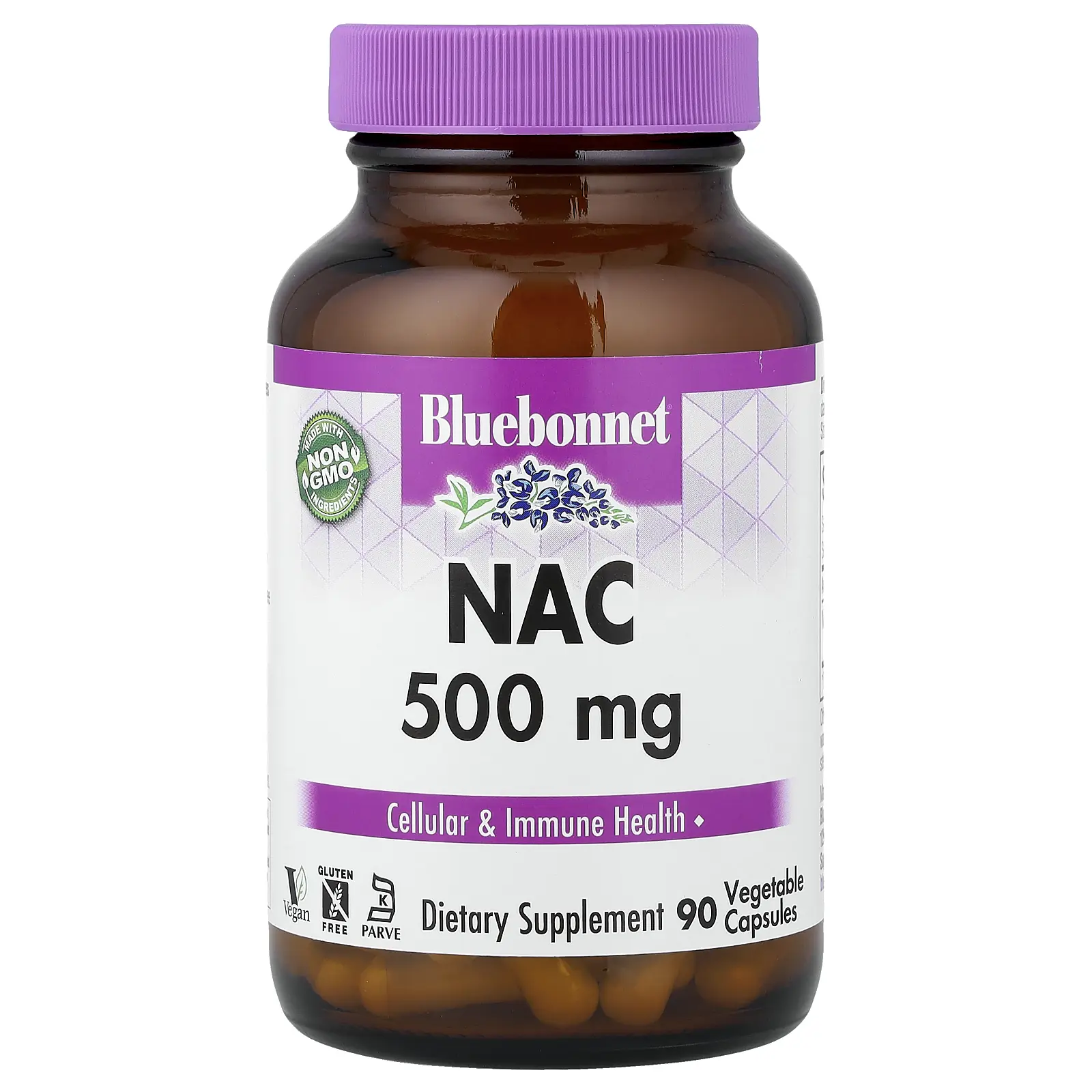 Bluebonnet Nutrition NAC, 500 mg, 90 Vegetable Capsules Bluebonnet Nutrition NAC, 500 mg, 90 Vegetable Capsules
