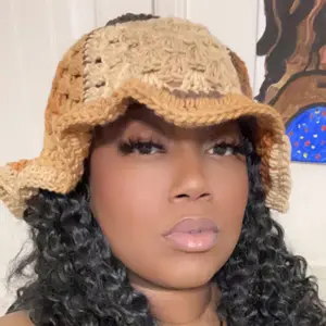 Pattern Granny Square Bucket Hat