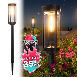 Solar Outdoor Lights,Elegant Solar Pathway Lights Modern Luxury | Aesthetic Easy Installation,AutoOn/Off & Waterproof | For Garden, Yard & Driveway,solaroutdoor lights,OutdoorLights,Decorative,Rechargeable,solar lights,lights,light,summergarden