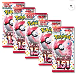 Pokémon 5 Packs 151 Korean Edition Trading Card Game Booster Packs for Collectors and Fans