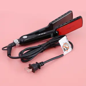 CindiRiver Hair Straightener with Red and Black Design and Corded Plug for Easy Use