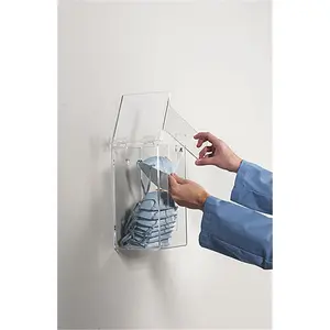 Horizon Manufacturing  Dispenser for Disposable Respirators - White Heavy- Duty Plastic