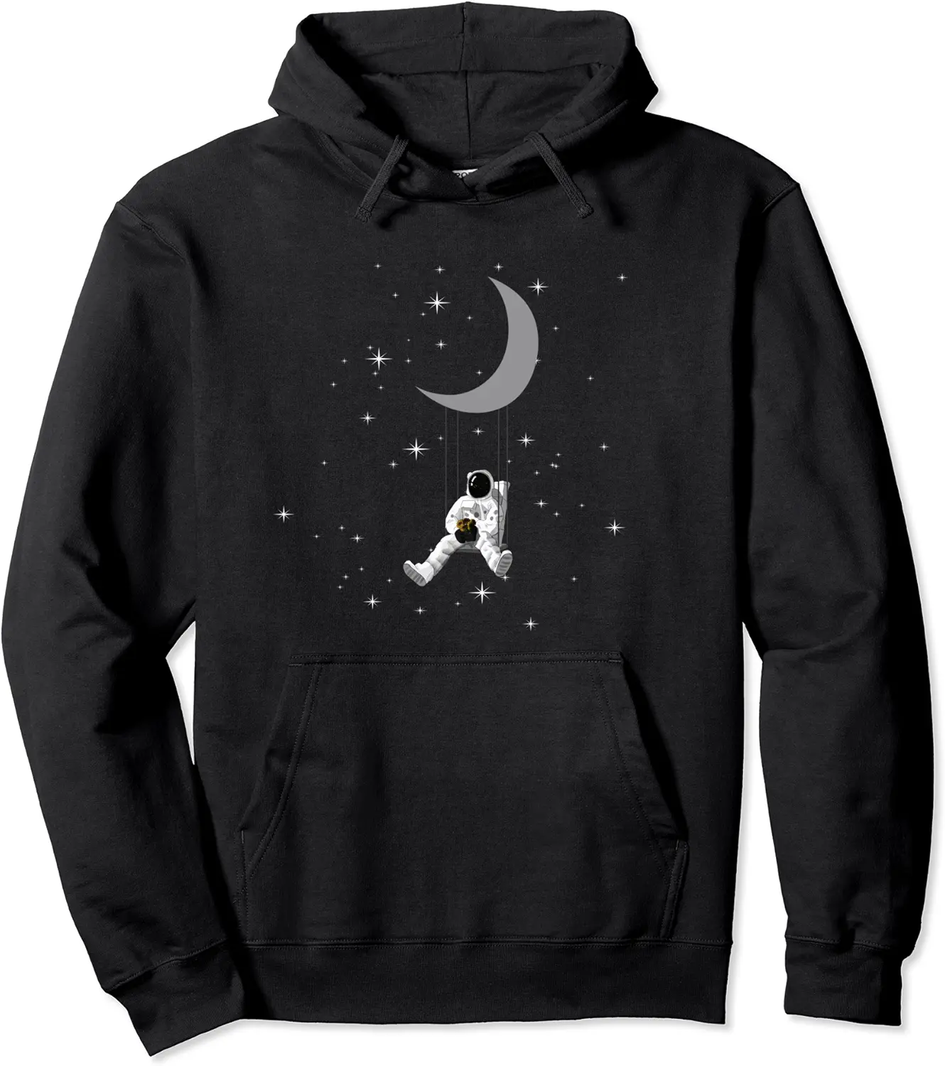 NASA Astronaut Swing at the Moon Worm Logo Pullover Hoodie - Jenniferlau Shop 40B09Y5SX68X