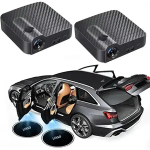 2-Piece Car Door Welcome Lights, Battery Powered HD LED Entry Lighting (no Batteries Included), Universal Fit for Sedans & Suvs