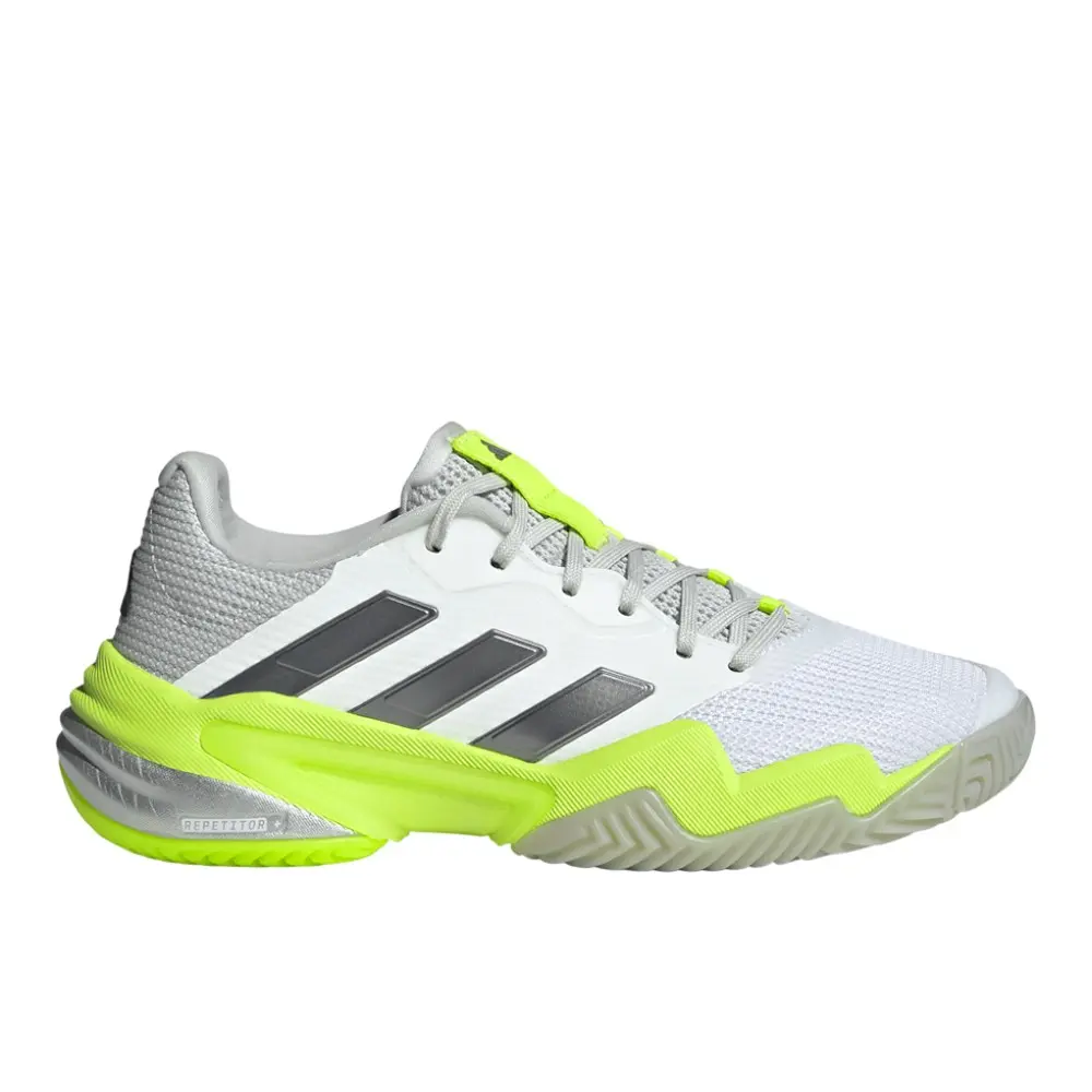 adidas Womens Barricade 13 Clay Tennis Sneakers Shoes - White adidas Womens Barricade 13 Clay Tennis Sneakers Shoes - White