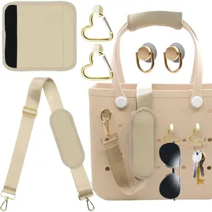 Strap for  Accessories with Neoprene Handle Wrap, Detachable  Pad, 2 count Key Holders Adjustable Crossbody  Strap Wrap for XL/Medium/Small Rubber Tote Beach Bog Bags