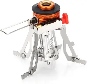 [Limited time deal] Portable Camping Stoves Backpacking Stove with Piezo Ignition, Stove for Outdoor Camping Hiking, camping stoves outdoor, portable mini stove, best stove for camping, camping burner stove
