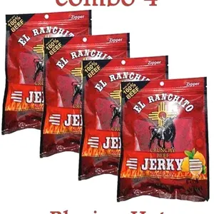 Blazing Hot El Ranchito Crunchy Beef Jerky Net Wt. 2 oz