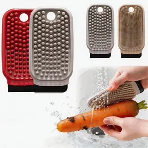 Multifunctional Fruit Vegetable Cleaning Brush, Bendable Sink Cutting Board Gap Clea,Clean All In One Go!  ﻿
