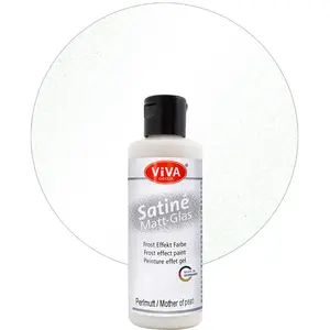 Viva Decor Satiné Matt Glass Paint Frosted - 82ml Mother of Pearl #905