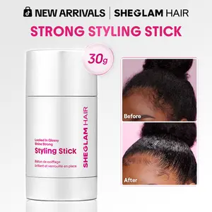 SHEGLAM HAIR Locked in Glossy Shine Strong Styling Stick-30g, Flyaway Control, Long-Lasting Hold, Sleek 1-Swipe, Non-Sticky Non-Greasy, No White Cast, Cranberry Scent For All Hair Types-Effortlessbeauty-Coachella-mothersdaygift