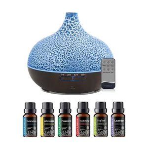 Air Humidifier & Essential Oil Diffuser Combo, Ultrasonic Cool Mist Maker for Home, Remote Control, Quiet Smell Distributor for Large Rooms Aromatherapy Calm
