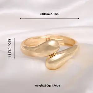 Chunky Gold Cuff Bangle Bracelets For Women Statement Minimalist Thick Gold Hinge Wrist Cuff Bracelets For Women Jewelry