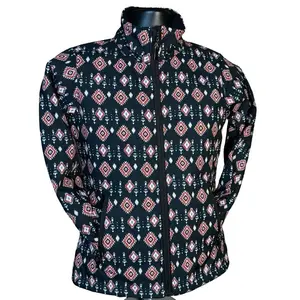 Women’s Aztec Print Soft Shell Jacket Casual