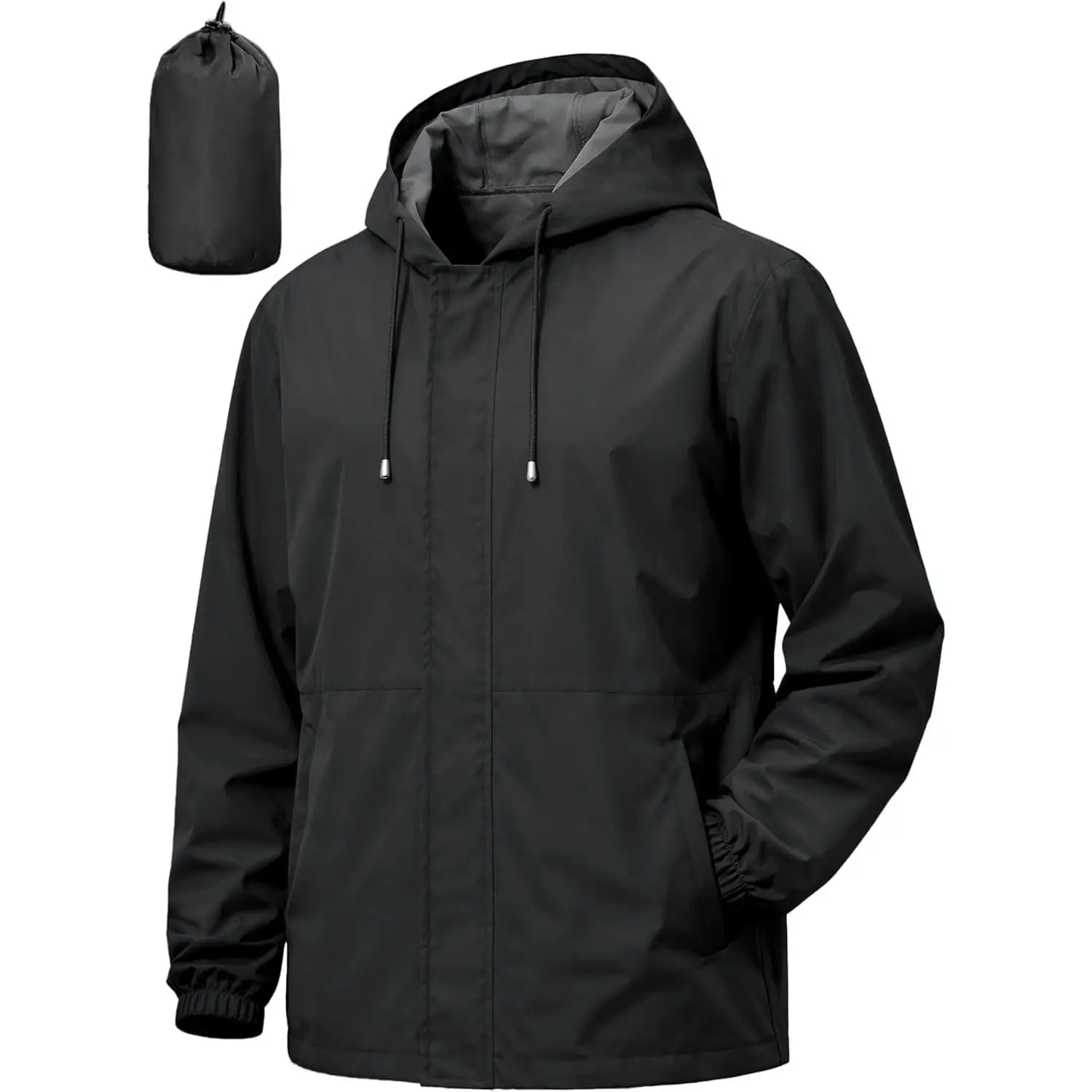 UIQUR Mens Waterproof Cycling Jacket Lightweight Packable Rain Jacket | Raincoat For Hiking, Cycling, Running, Fishing ,Golf,Rainy-day work,And Other Outdoor Activities