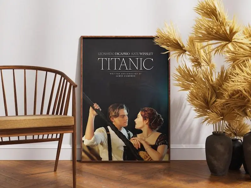 Titanic Poster, Printable Wall Art, Movie Lovers Gift
