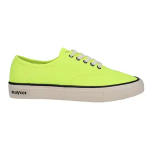 SeaVees Womens Legend Neon Lace Up Sneakers Shoes Casual - Yellow