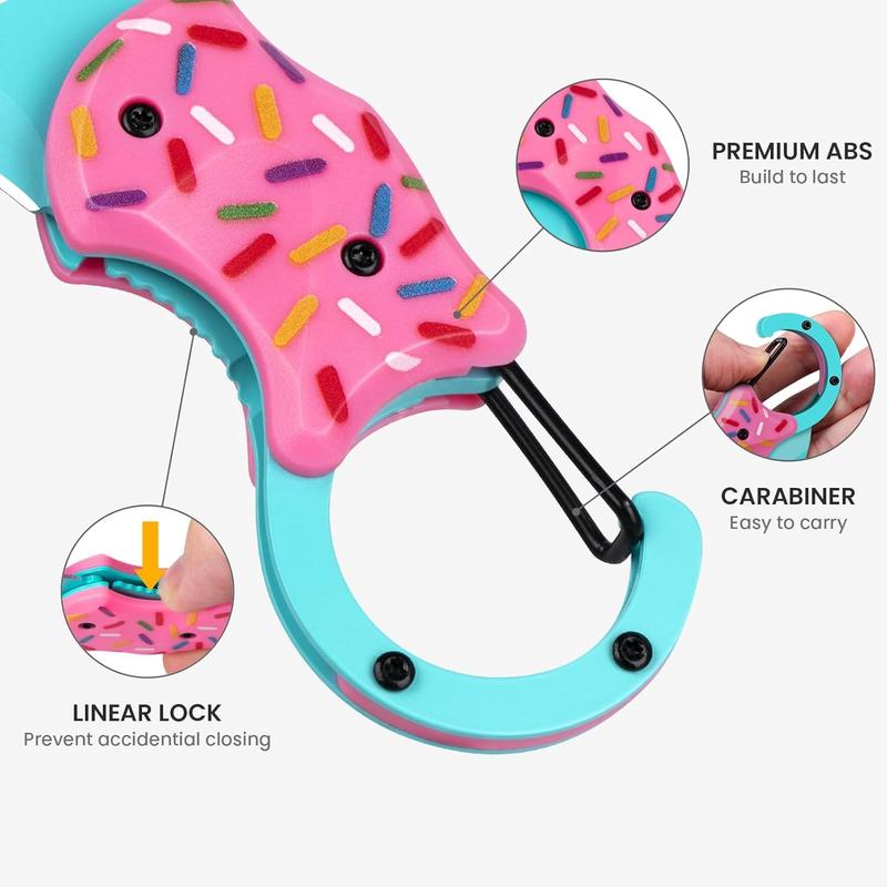 Mini Folding Gift Knife with Keychain, 1.34 Inch Blade for Everyday Carry, Compact Utility Cutter Tool